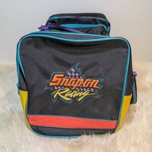 Vintage 1990s Snap-On Racing Duffel Bag Zippered Compartments Gym 18" X 12" X 11